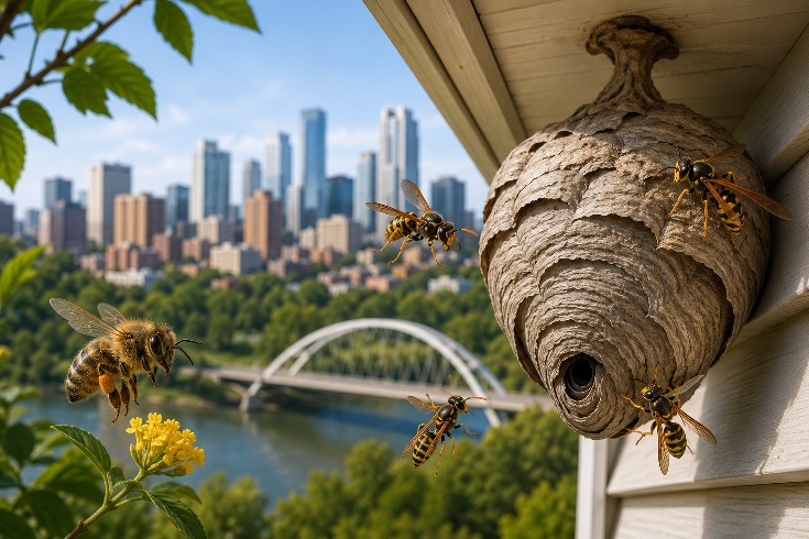 Wasp & Bee Season in Edmonton: When to Call a Pro vs DIY