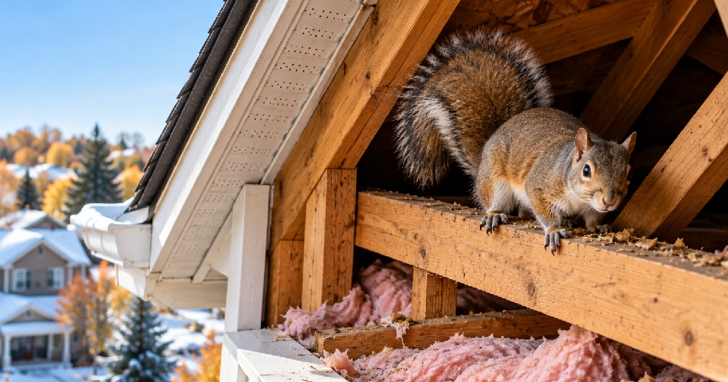 Squirrels in the Attic: How to Get Them Out Before Winter